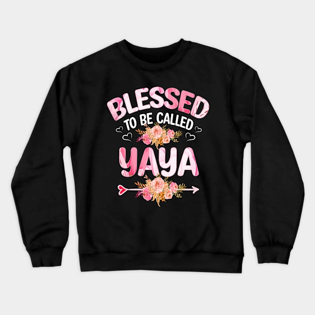 blessed to be called yaya Crewneck Sweatshirt by Bagshaw Gravity